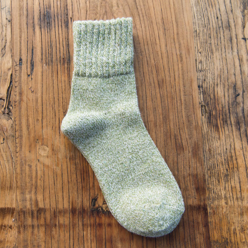 Thick Warm Wool Socks Solid Color Plain Socks